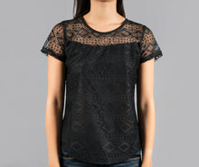 Load image into Gallery viewer, White Lace Layered Tee
