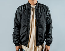 Load image into Gallery viewer, Black Bomber Jacket

